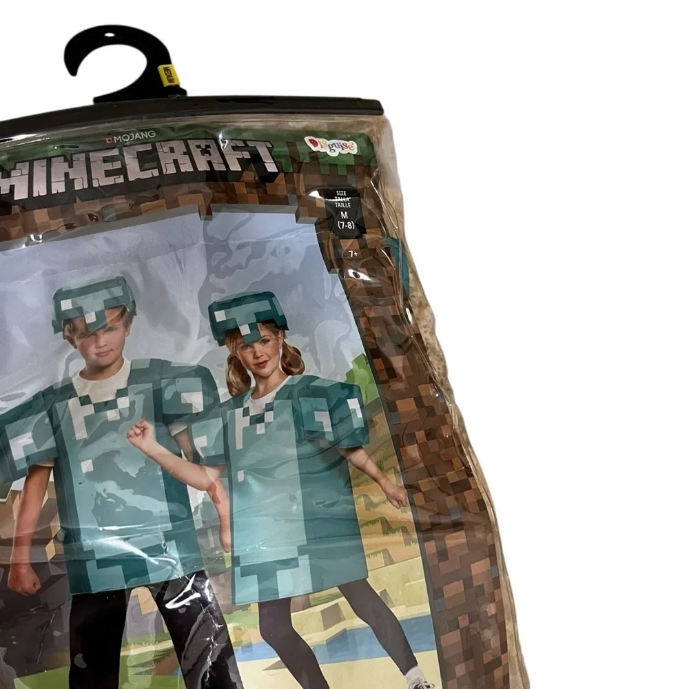 Minecraft Armor Costume, Child Size Large 10-12 Unisex new nip